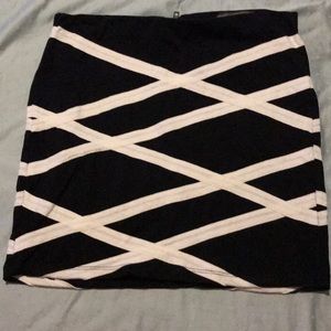 Criss-cross Mini Skirt
